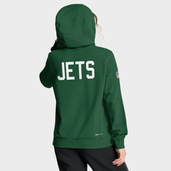 New York Jets Women's Throwback Sideline Standard Issue Dri-FIT Hoodie | NFL Online