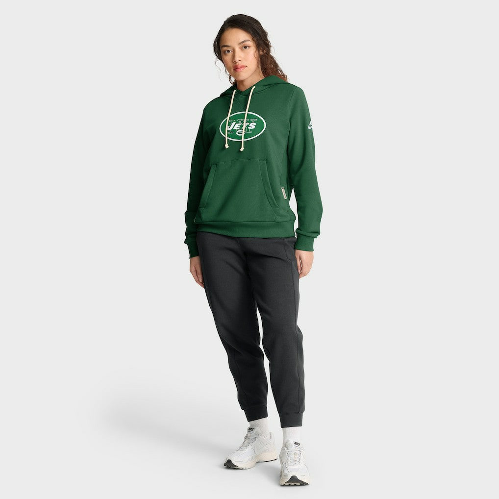 New York Jets Women's Throwback Sideline Standard Issue Dri-FIT Hoodie | NFL Online