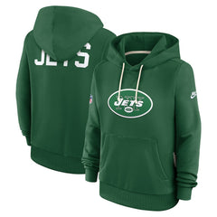 New York Jets Women's Throwback Sideline Standard Issue Dri-FIT Hoodie | NFL Online