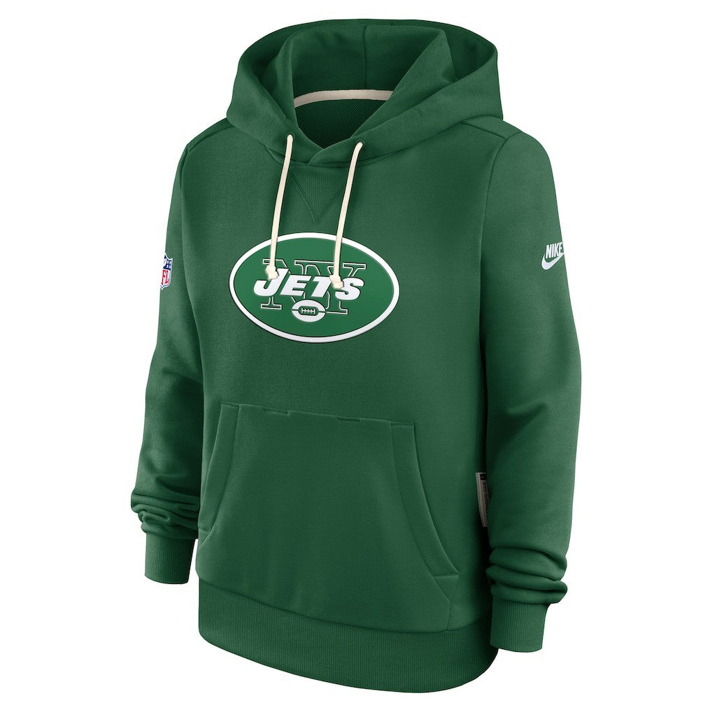 New York Jets Women's Throwback Sideline Standard Issue Dri-FIT Hoodie | NFL Online