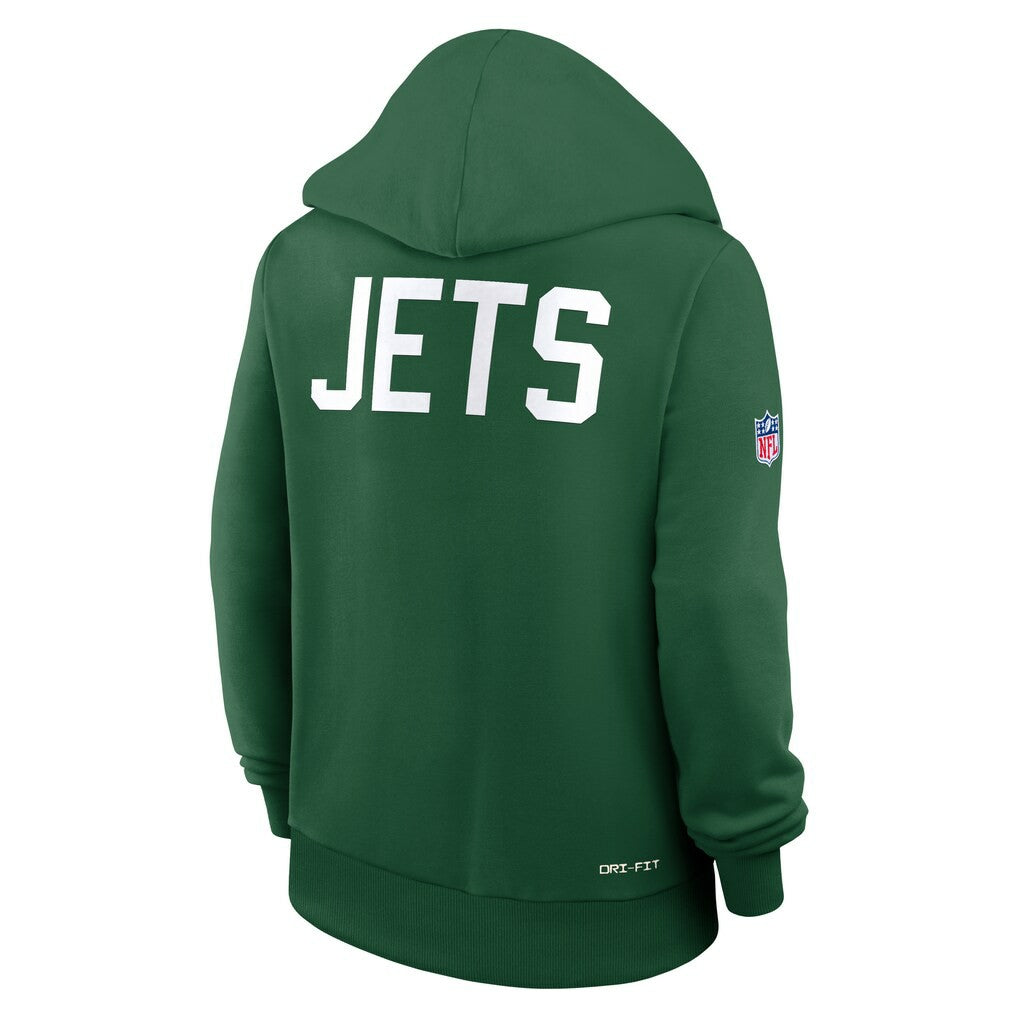 New York Jets Women's Throwback Sideline Standard Issue Dri-FIT Hoodie | NFL Online