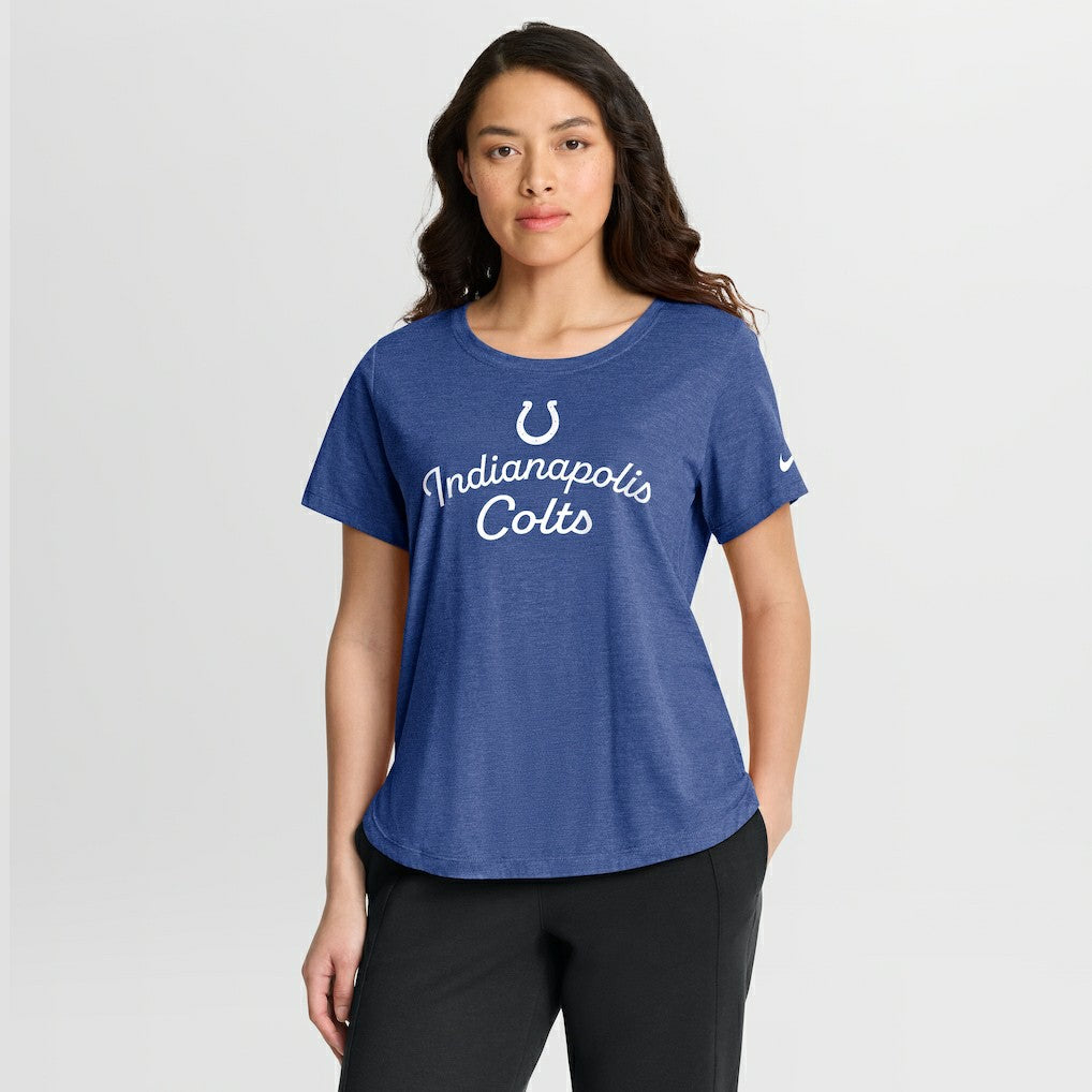 Indianapolis Colts Women's Script Tri-Blend T-Shirt | NFL Sale