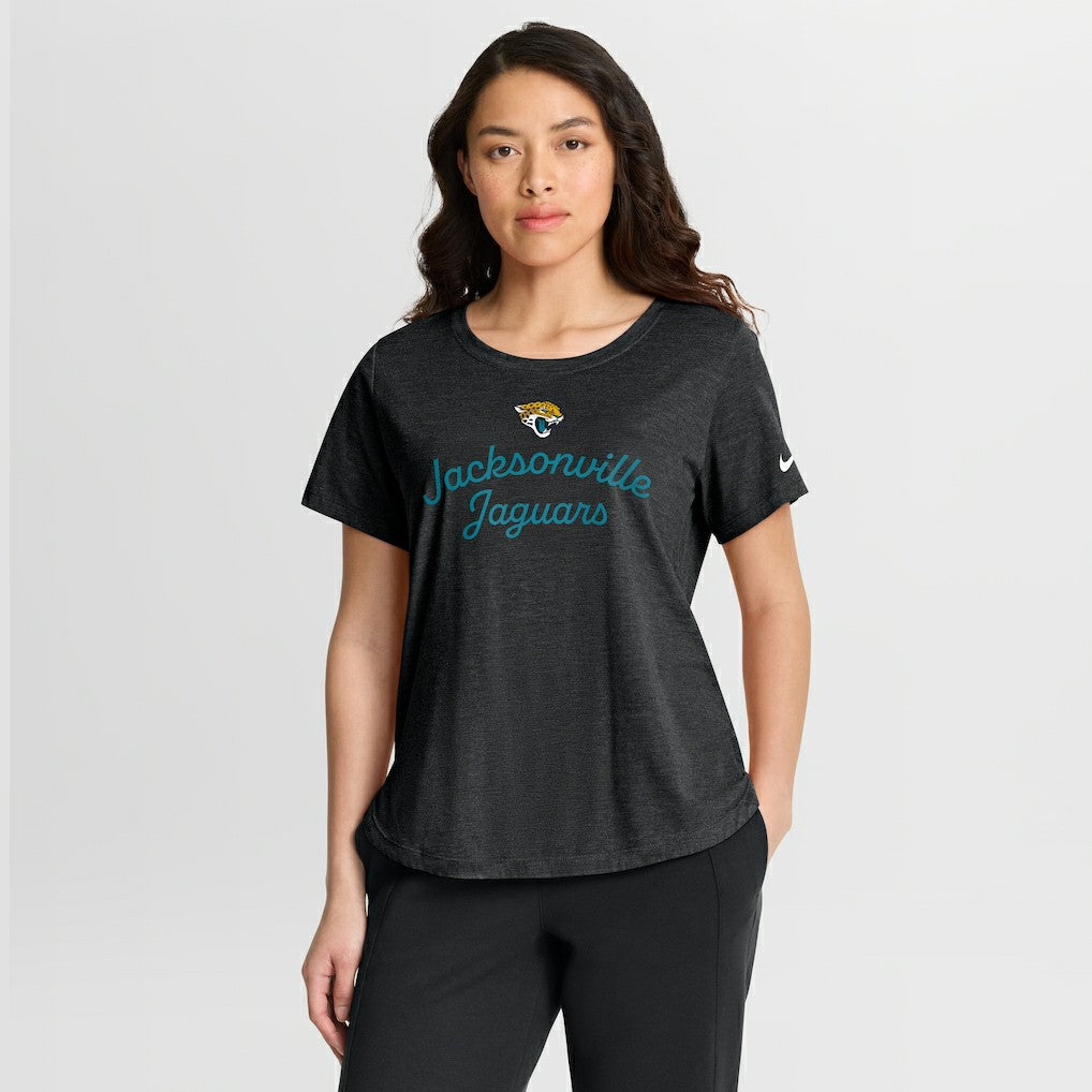 Jacksonville Jaguars Women's Script Tri-Blend T-Shirt | NFL On sale