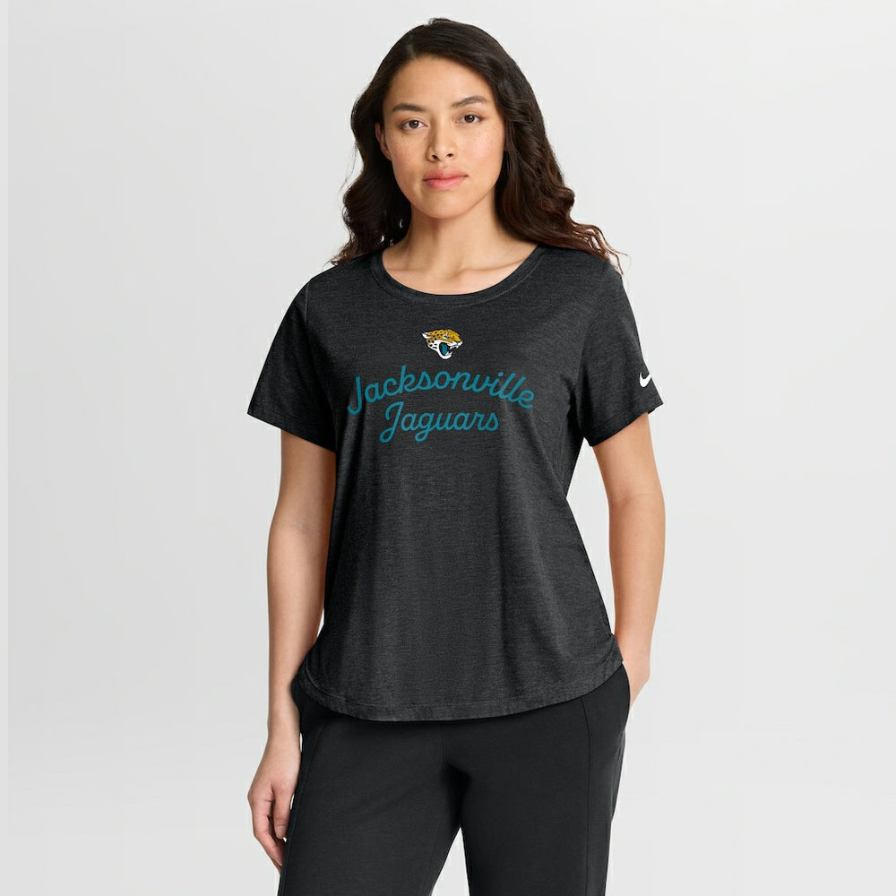 Jacksonville Jaguars Women's Script Tri-Blend T-Shirt | NFL On sale
