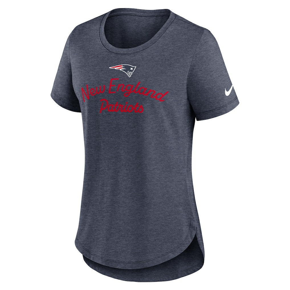 New England Patriots Women's Script Tri-Blend T-Shirt | NFL US