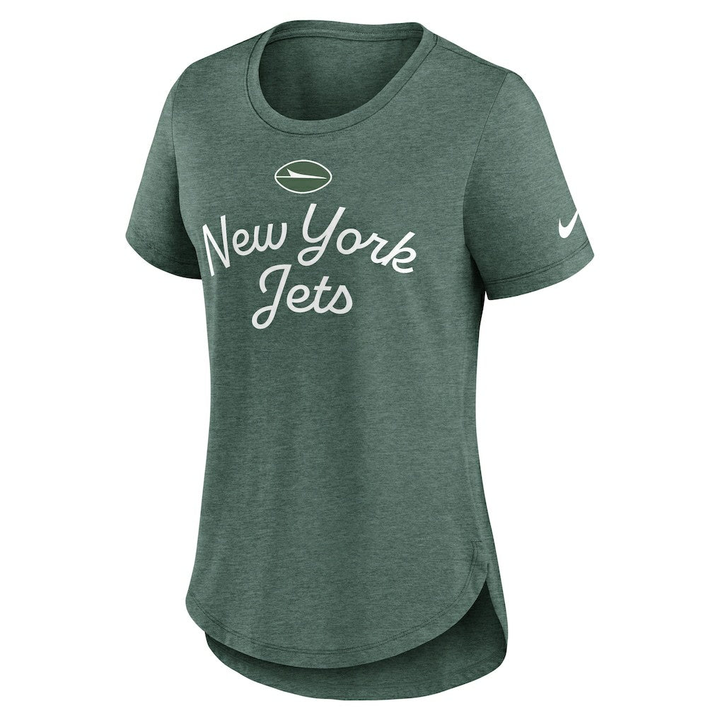 New York Jets Women's Script Tri-Blend T-Shirt | NFL New