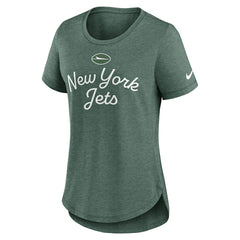 New York Jets Women's Script Tri-Blend T-Shirt | NFL New