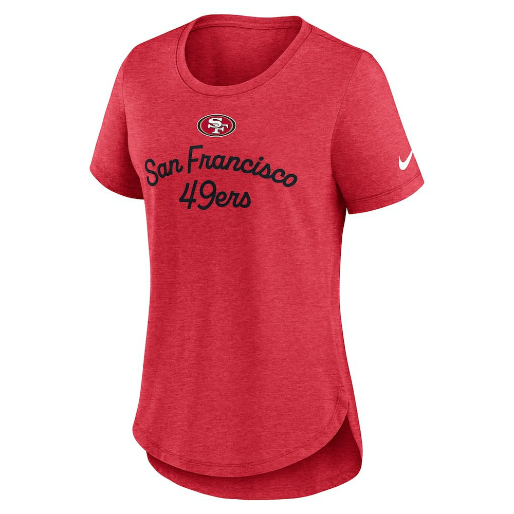 San Francisco 49ers Women's Script Tri-Blend T-Shirt | NFL Sale