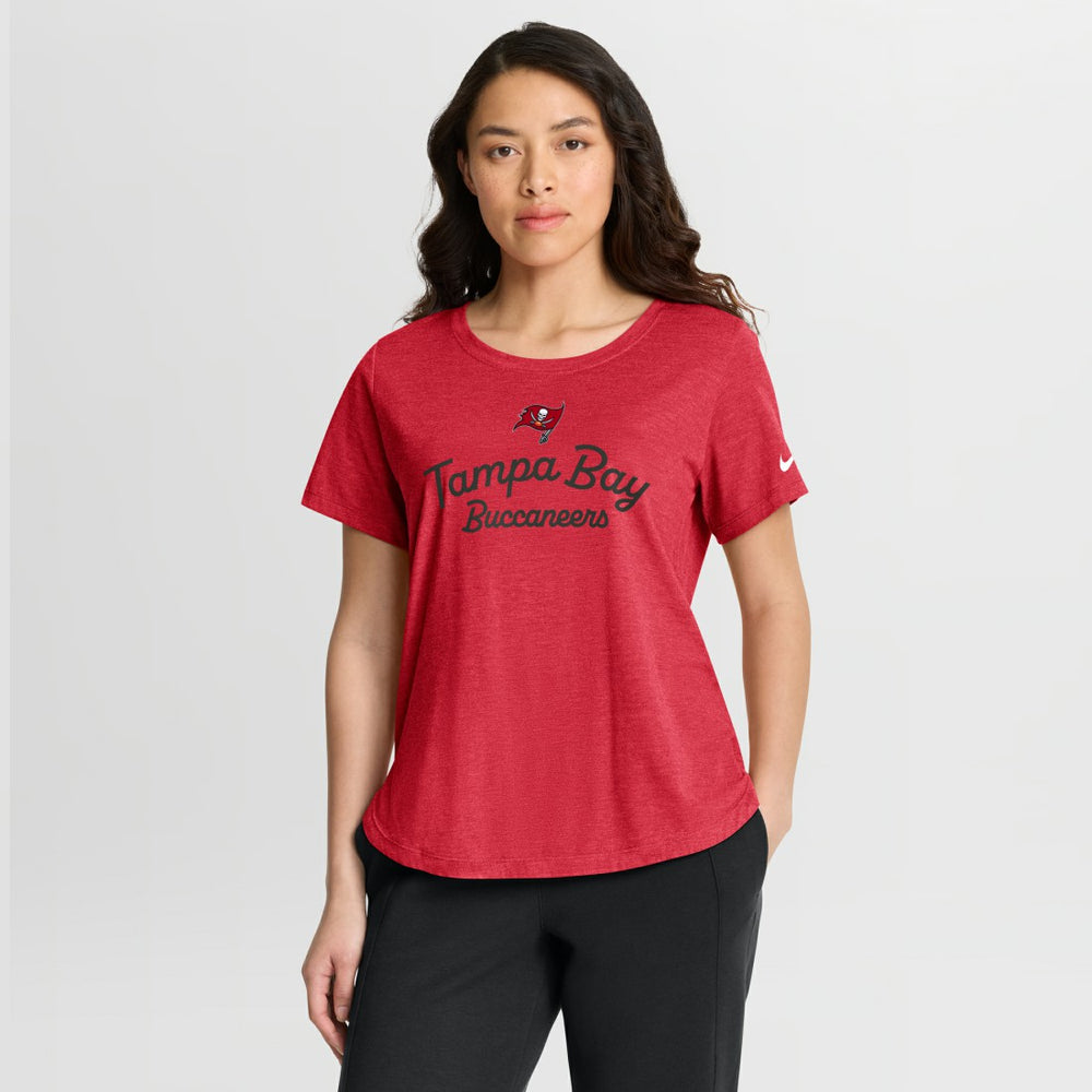 Tampa Bay Buccaneers Women's Script Tri-Blend T-Shirt | NFL Discount