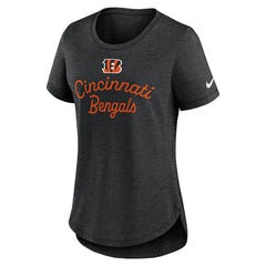 Cincinnati Bengals Women's Script Tri-Blend T-Shirt | NFL Outlet