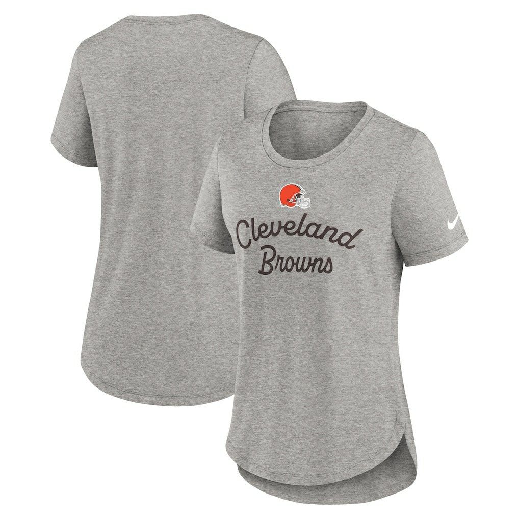 Cleveland Browns Women's Script Tri-Blend T-Shirt | NFL US