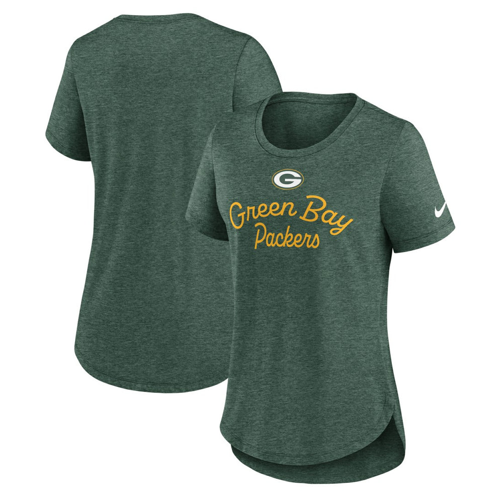 Green Bay Packers Women's Script Tri-Blend T-Shirt | NFL New