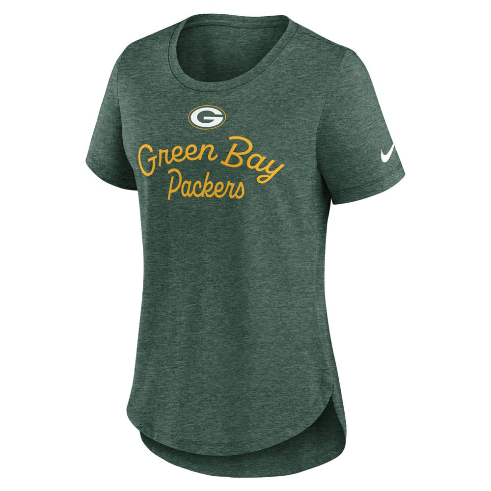 Green Bay Packers Women's Script Tri-Blend T-Shirt | NFL New