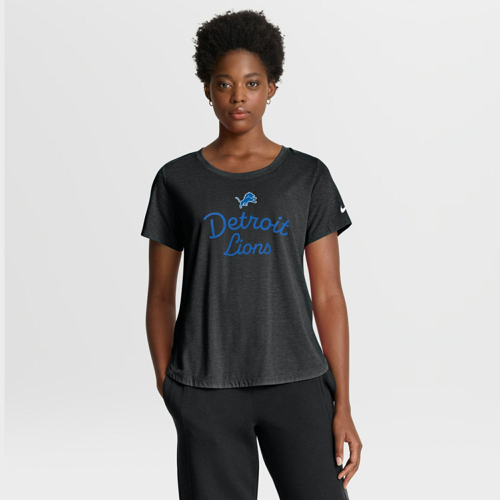 Detroit Lions Women's Script Tri-Blend T-Shirt | NFL Online