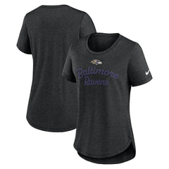 Baltimore Ravens Women's Script Tri-Blend T-Shirt | NFL On sale
