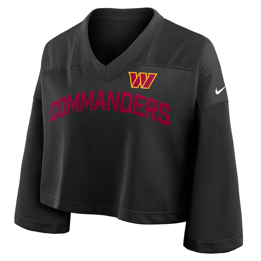 Washington Commanders Women's Primetime Cropped Mesh Dri-FIT Fashion Jersey | NFL Hot