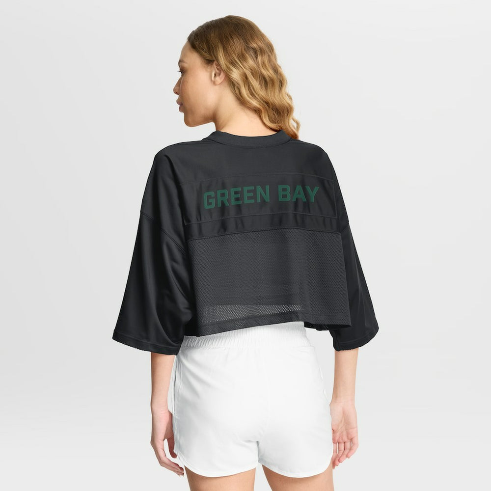 Green Bay Packers Women's Primetime Cropped Mesh Dri-FIT Fashion Jersey | NFL Online