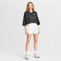 Green Bay Packers Women's Primetime Cropped Mesh Dri-FIT Fashion Jersey | NFL Online