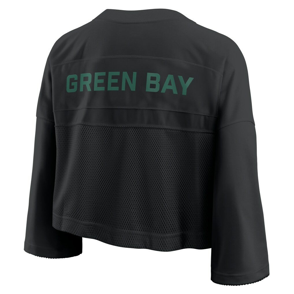 Green Bay Packers Women's Primetime Cropped Mesh Dri-FIT Fashion Jersey | NFL Online