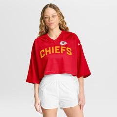 Kansas City Chiefs Women's Primetime Cropped Mesh Dri-FIT Fashion Jersey | NFL Near me