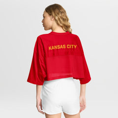 Kansas City Chiefs Women's Primetime Cropped Mesh Dri-FIT Fashion Jersey | NFL Near me