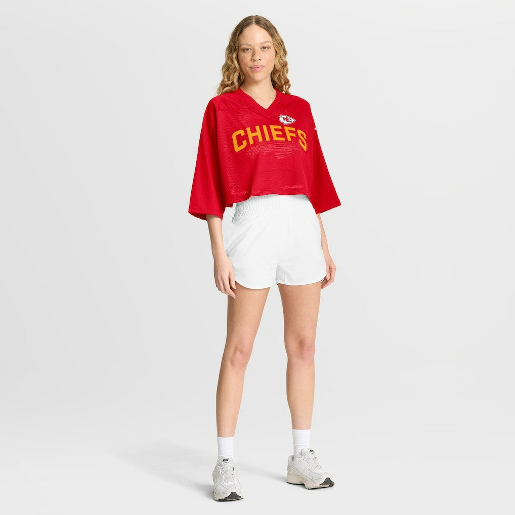 Kansas City Chiefs Women's Primetime Cropped Mesh Dri-FIT Fashion Jersey | NFL Near me