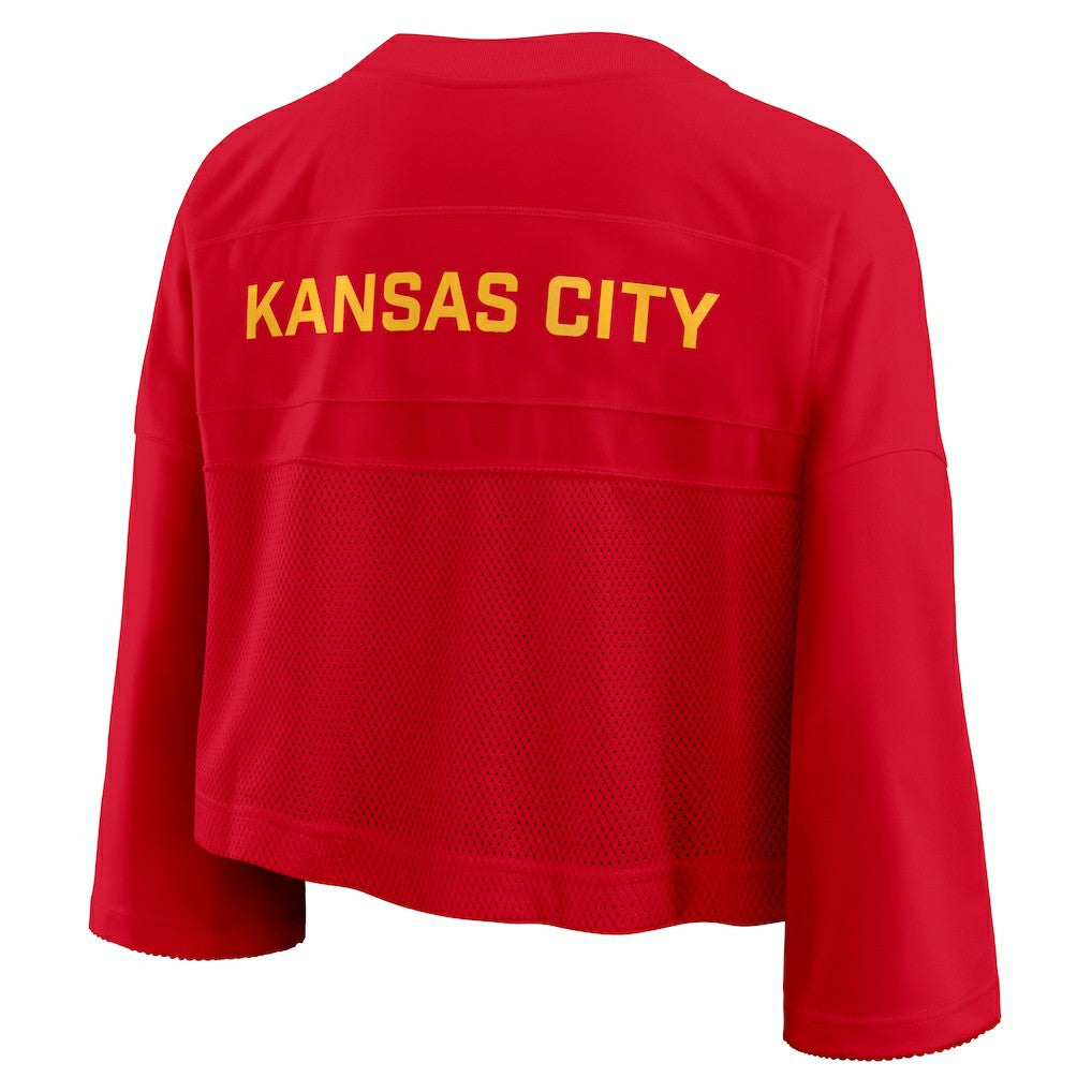 Kansas City Chiefs Women's Primetime Cropped Mesh Dri-FIT Fashion Jersey | NFL Near me