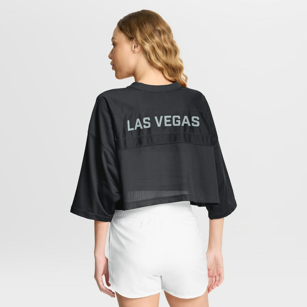 Las Vegas Raiders Women's Primetime Cropped Mesh Dri-FIT Fashion Jersey | NFL On sale