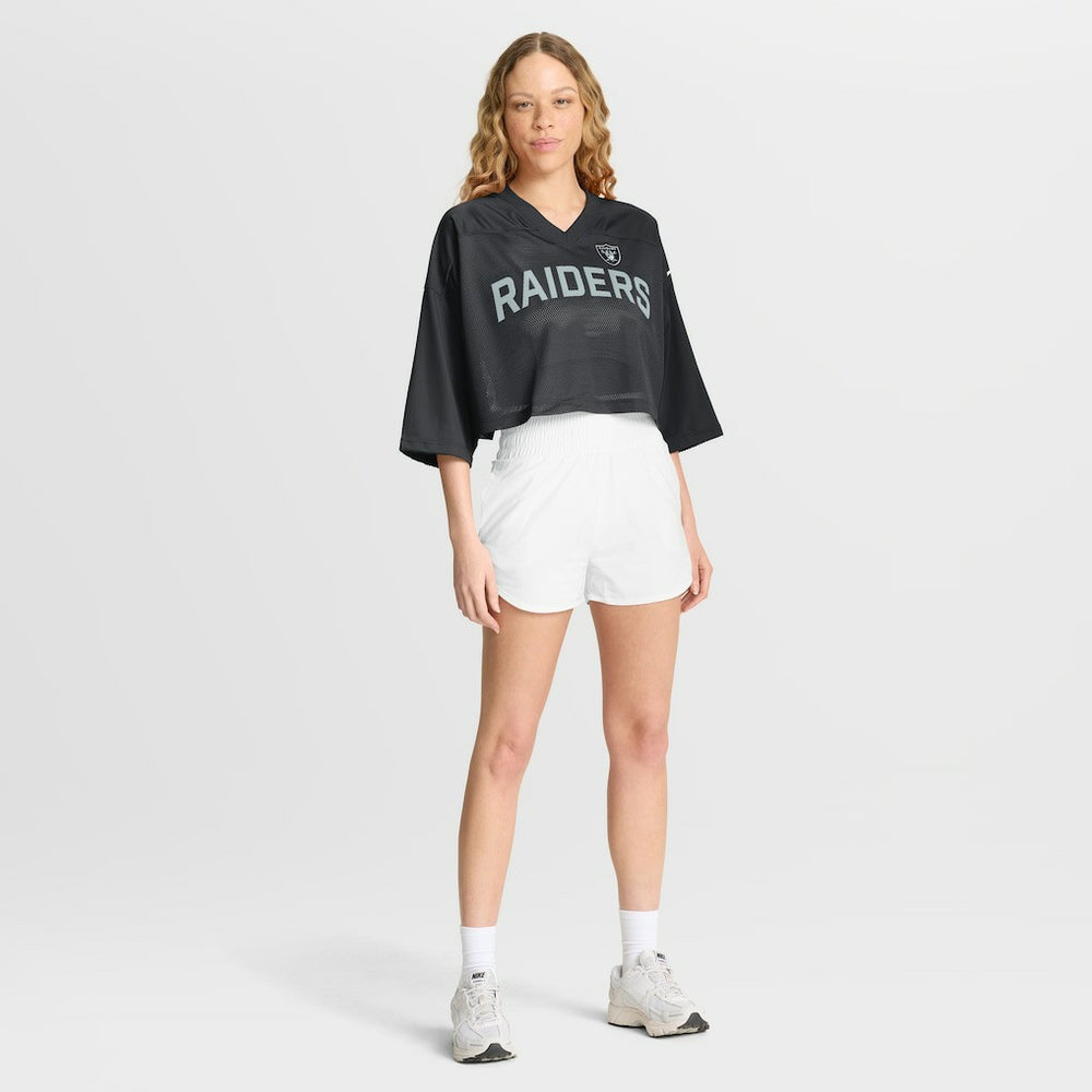 Las Vegas Raiders Women's Primetime Cropped Mesh Dri-FIT Fashion Jersey | NFL On sale