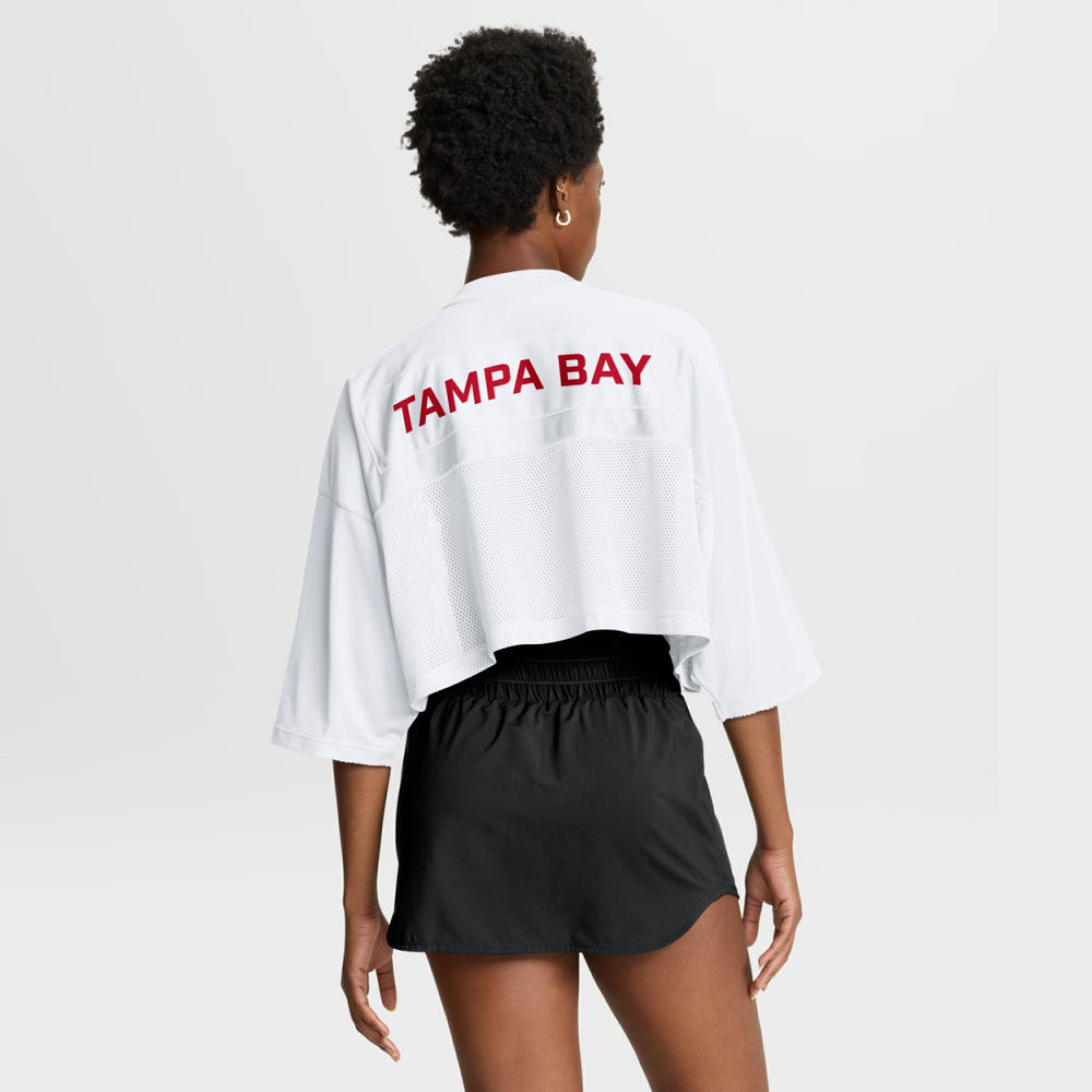 Tampa Bay Buccaneers Women's Primetime Cropped Mesh Dri-FIT Fashion Jersey | NFL US