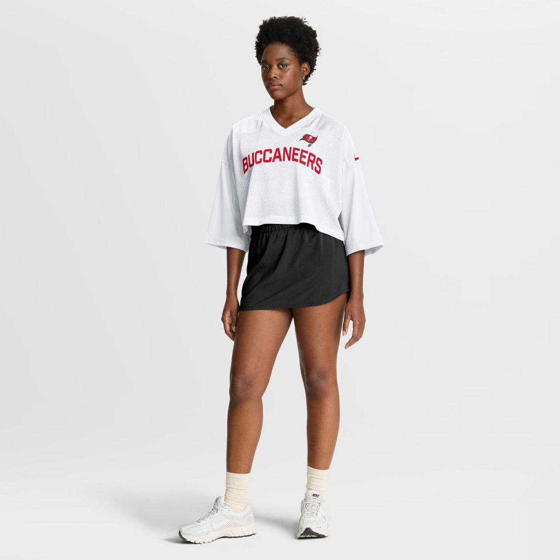 Tampa Bay Buccaneers Women's Primetime Cropped Mesh Dri-FIT Fashion Jersey | NFL US