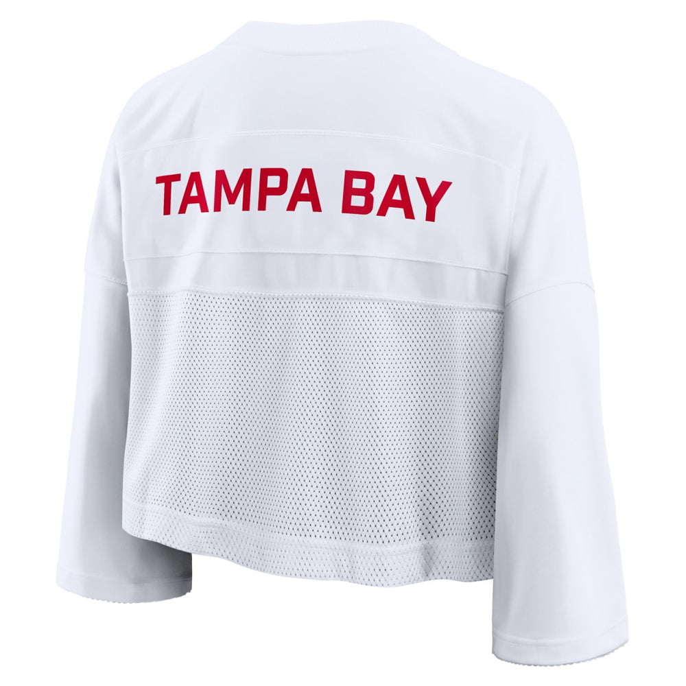 Tampa Bay Buccaneers Women's Primetime Cropped Mesh Dri-FIT Fashion Jersey | NFL US