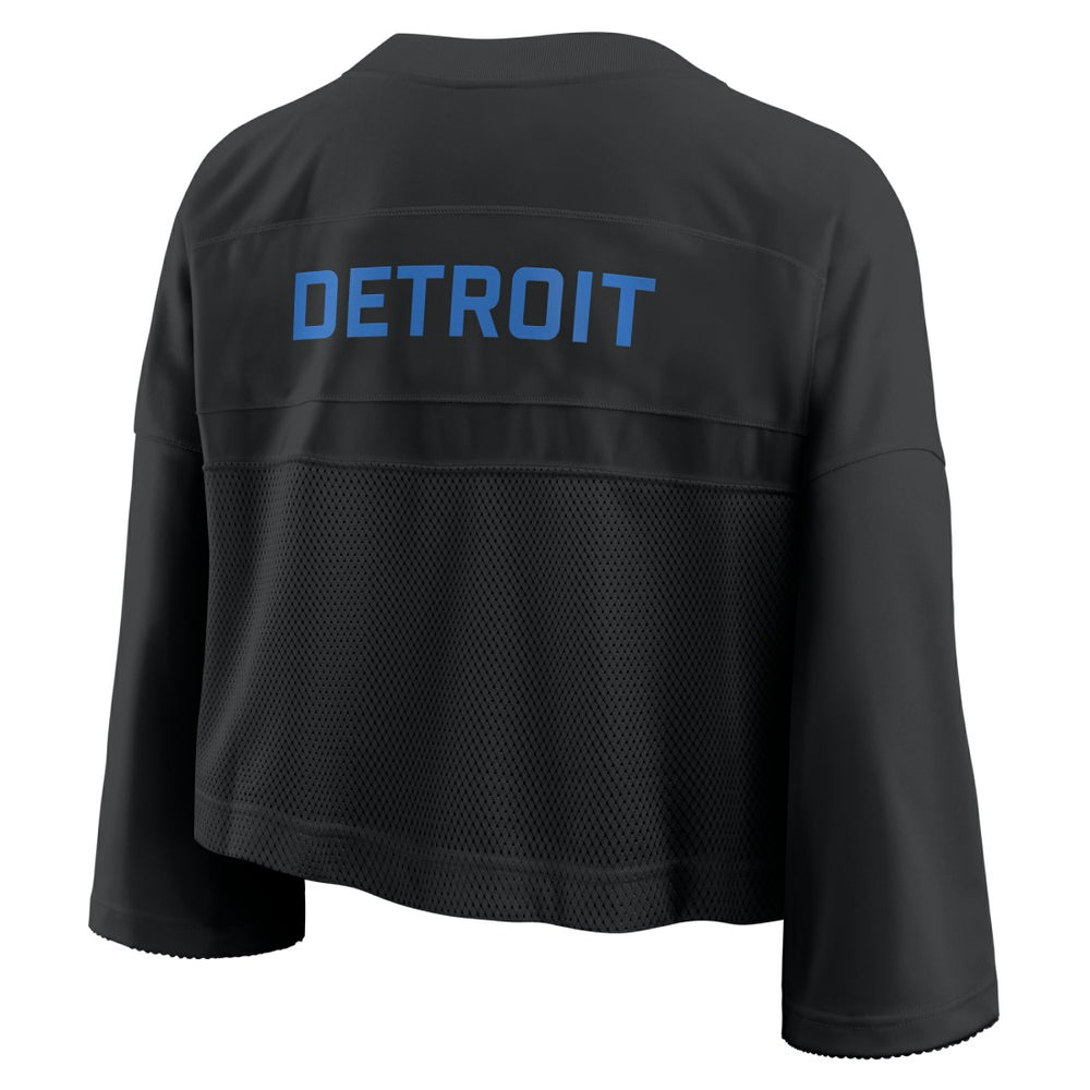 Detroit Lions Women's Primetime Cropped Mesh Dri-FIT Fashion Jersey | NFL Online