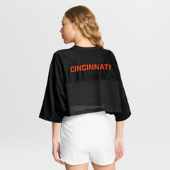 Cincinnati Bengals Women's Primetime Cropped Mesh Dri-FIT Fashion Jersey | NFL On sale