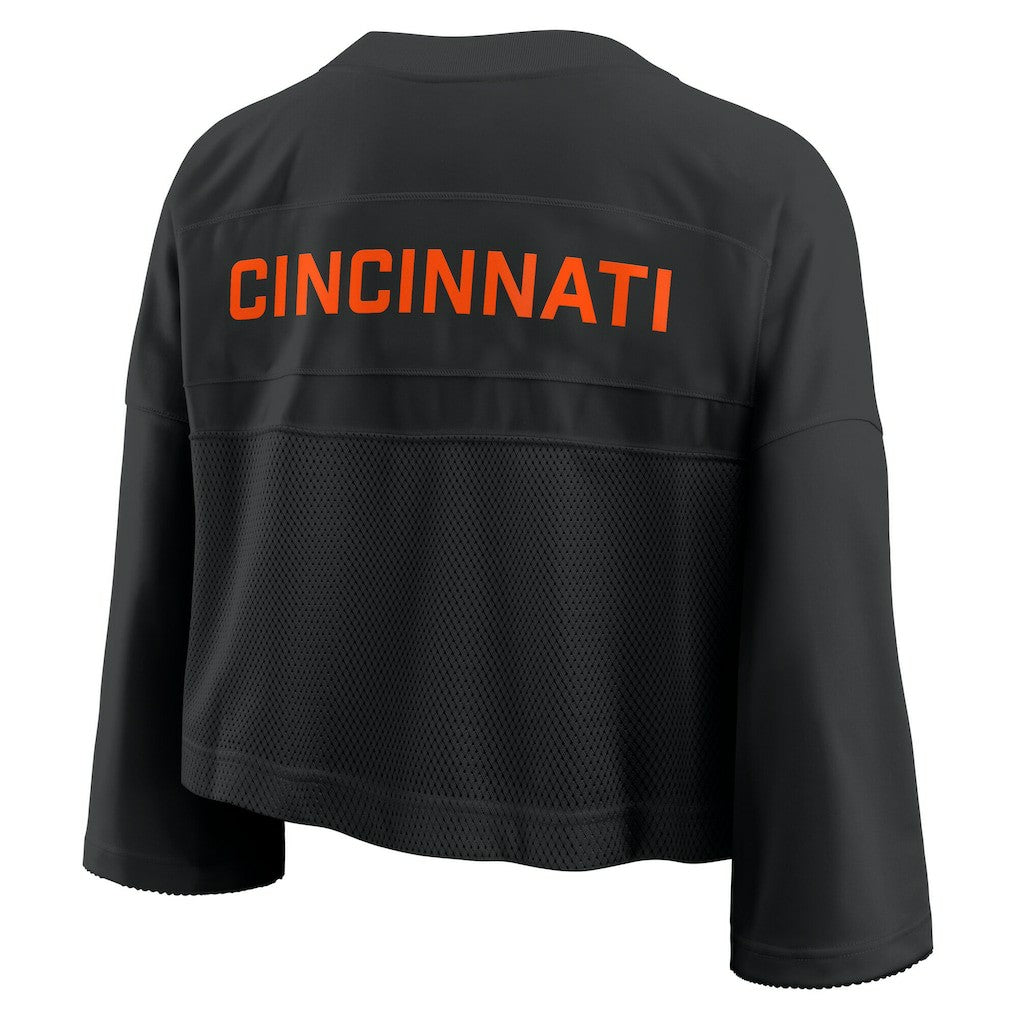 Cincinnati Bengals Women's Primetime Cropped Mesh Dri-FIT Fashion Jersey | NFL On sale