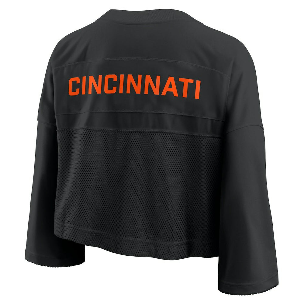 Cincinnati Bengals Women's Primetime Cropped Mesh Dri-FIT Fashion Jersey | NFL On sale