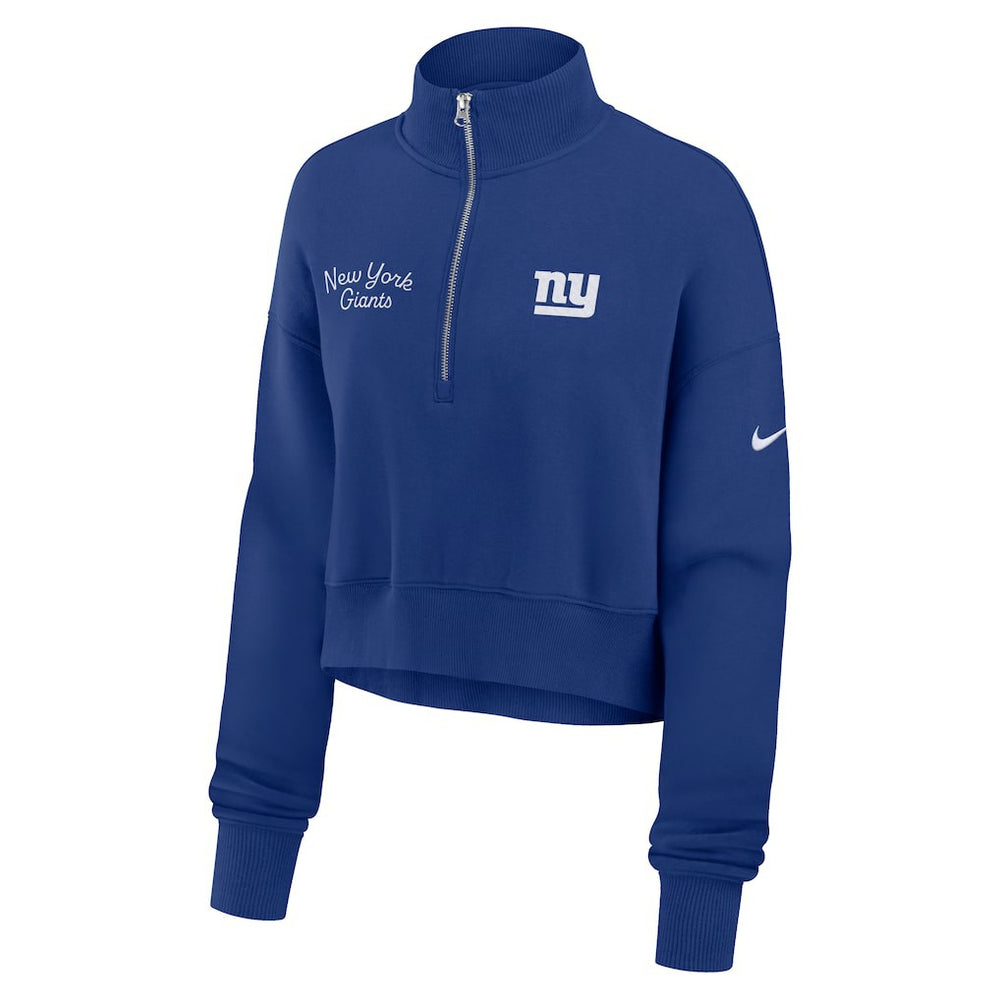 New York Giants Women's Primetime Phoenix Half-Zip Sweatshirt | NFL US