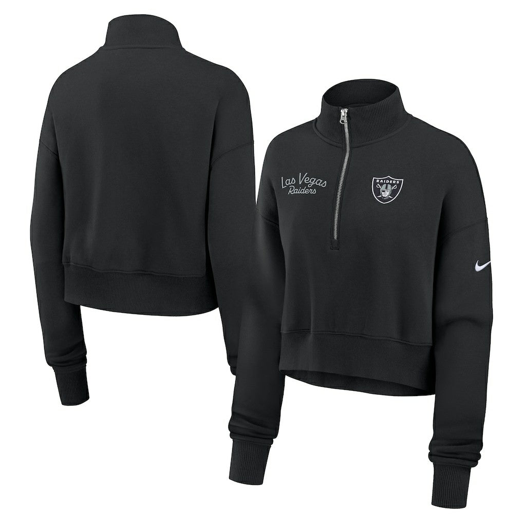 Las Vegas Raiders Women's Primetime Phoenix Half-Zip Sweatshirt | NFL On sale