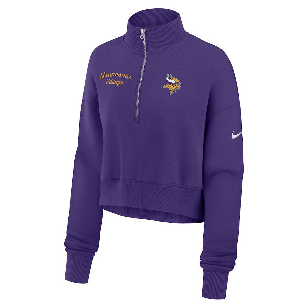 Minnesota Vikings Women's Primetime Phoenix Half-Zip Sweatshirt | NFL Hot