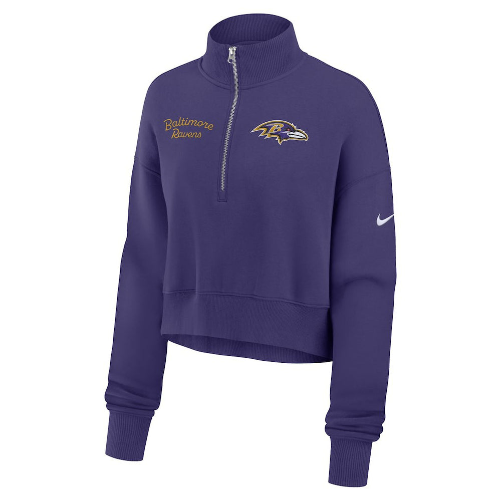 Baltimore Ravens Women's Primetime Phoenix Half-Zip Sweatshirt | NFL Sale