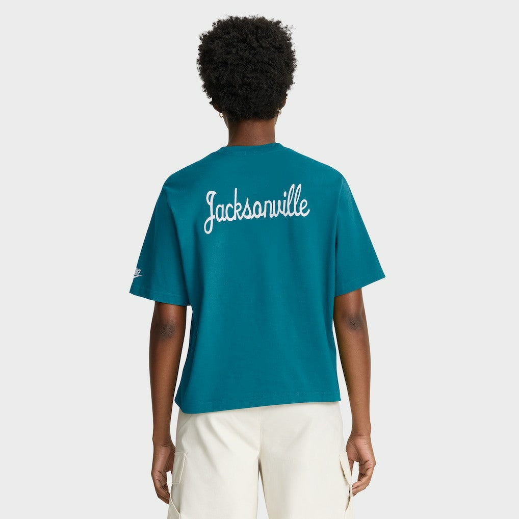 Jacksonville Jaguars Women's Rewind Pocket Boxy T-Shirt | NFL Online
