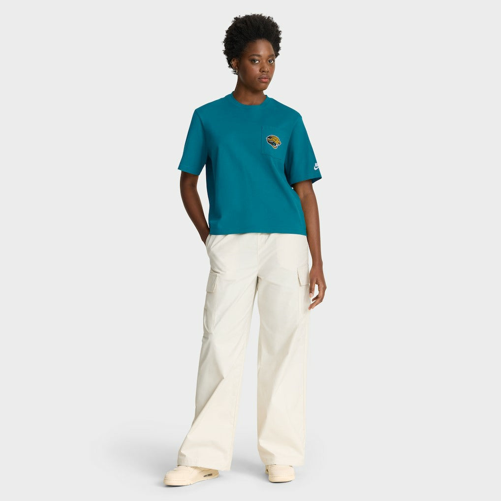 Jacksonville Jaguars Women's Rewind Pocket Boxy T-Shirt | NFL Online