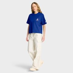 New England Patriots Women's Rewind Pocket Boxy T-Shirt | NFL Sale