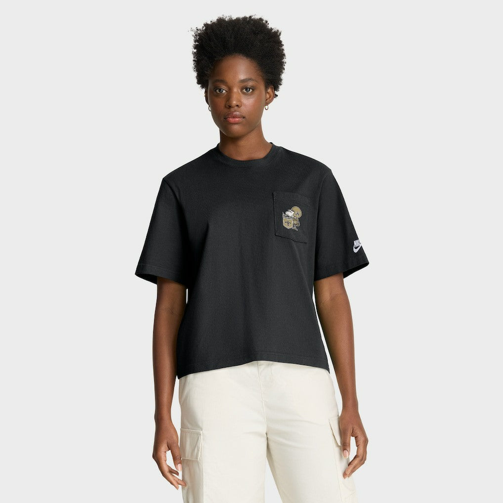 New Orleans Saints Women's Rewind Pocket Boxy T-Shirt | NFL US