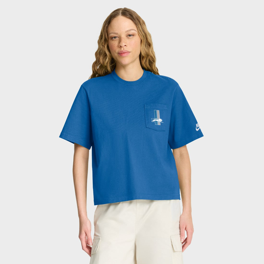 Detroit Lions Women's Rewind Pocket Boxy T-Shirt | NFL Outlet