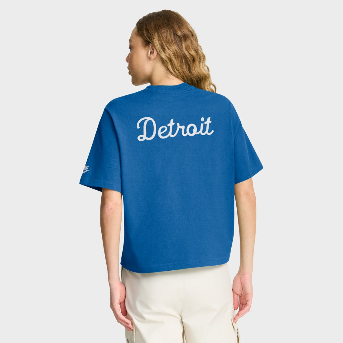 Detroit Lions Women's Rewind Pocket Boxy T-Shirt | NFL Outlet