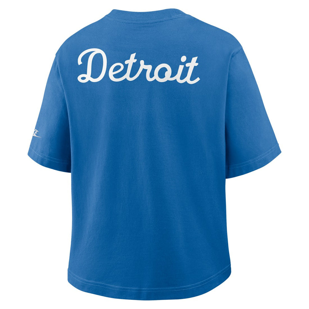 Detroit Lions Women's Rewind Pocket Boxy T-Shirt | NFL Outlet