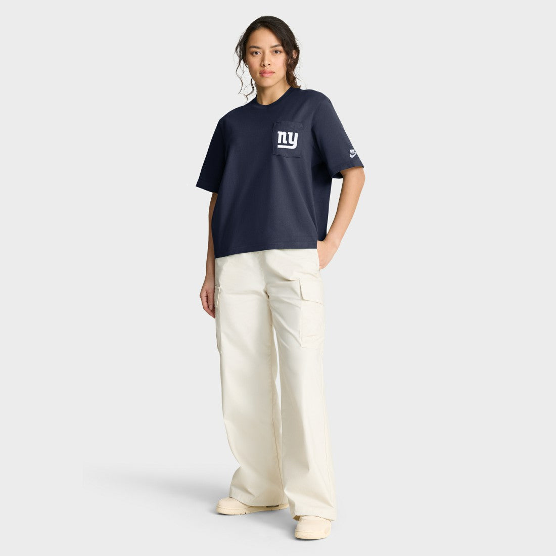 New York Giants Women's Rewind Pocket Boxy T-Shirt | NFL Online