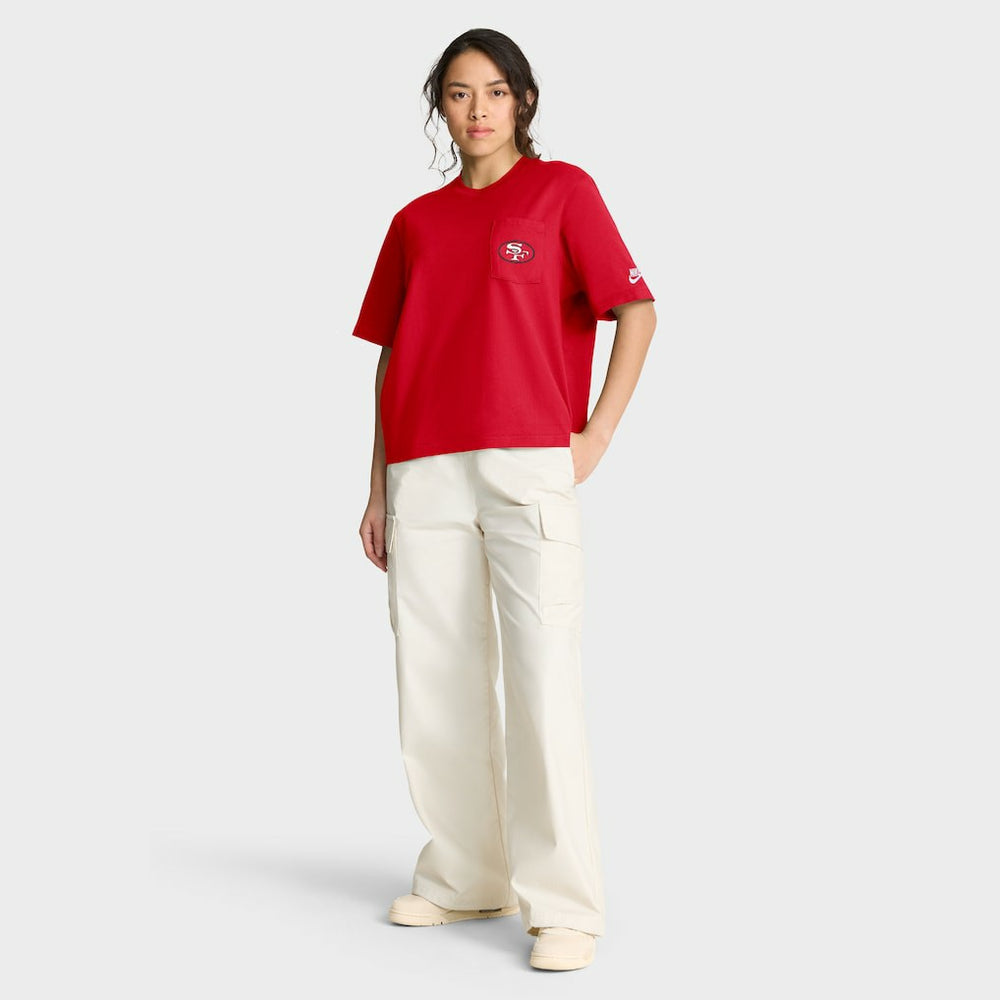San Francisco 49ers Women's Rewind Pocket Boxy T-Shirt | NFL Sale