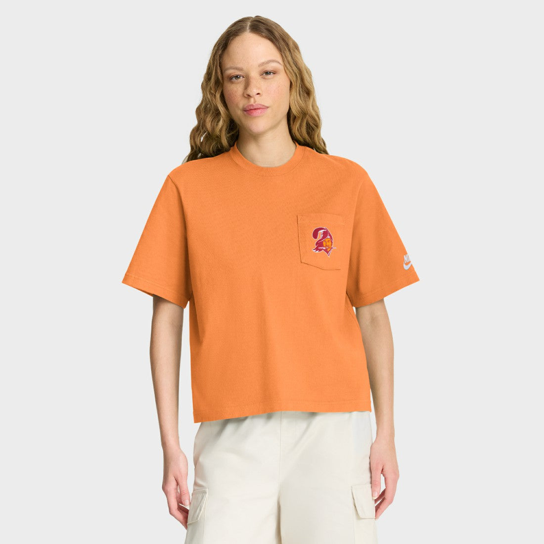 Tampa Bay Buccaneers Women's Rewind Pocket Boxy T-Shirt | NFL Near me